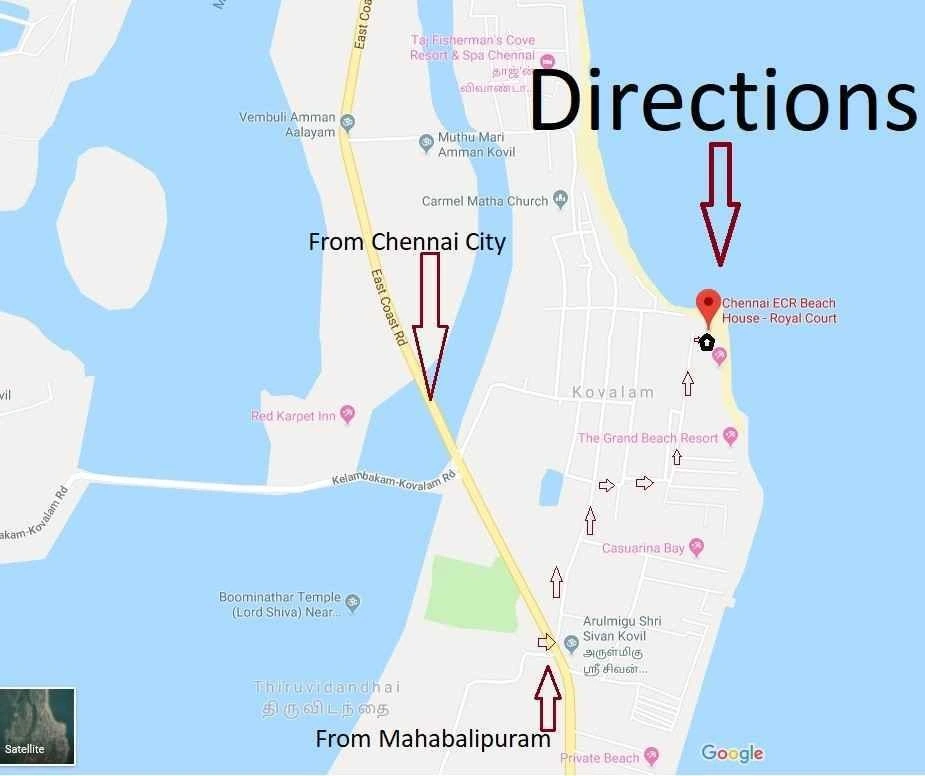 Where is Royal Court Beach House in ECR ?